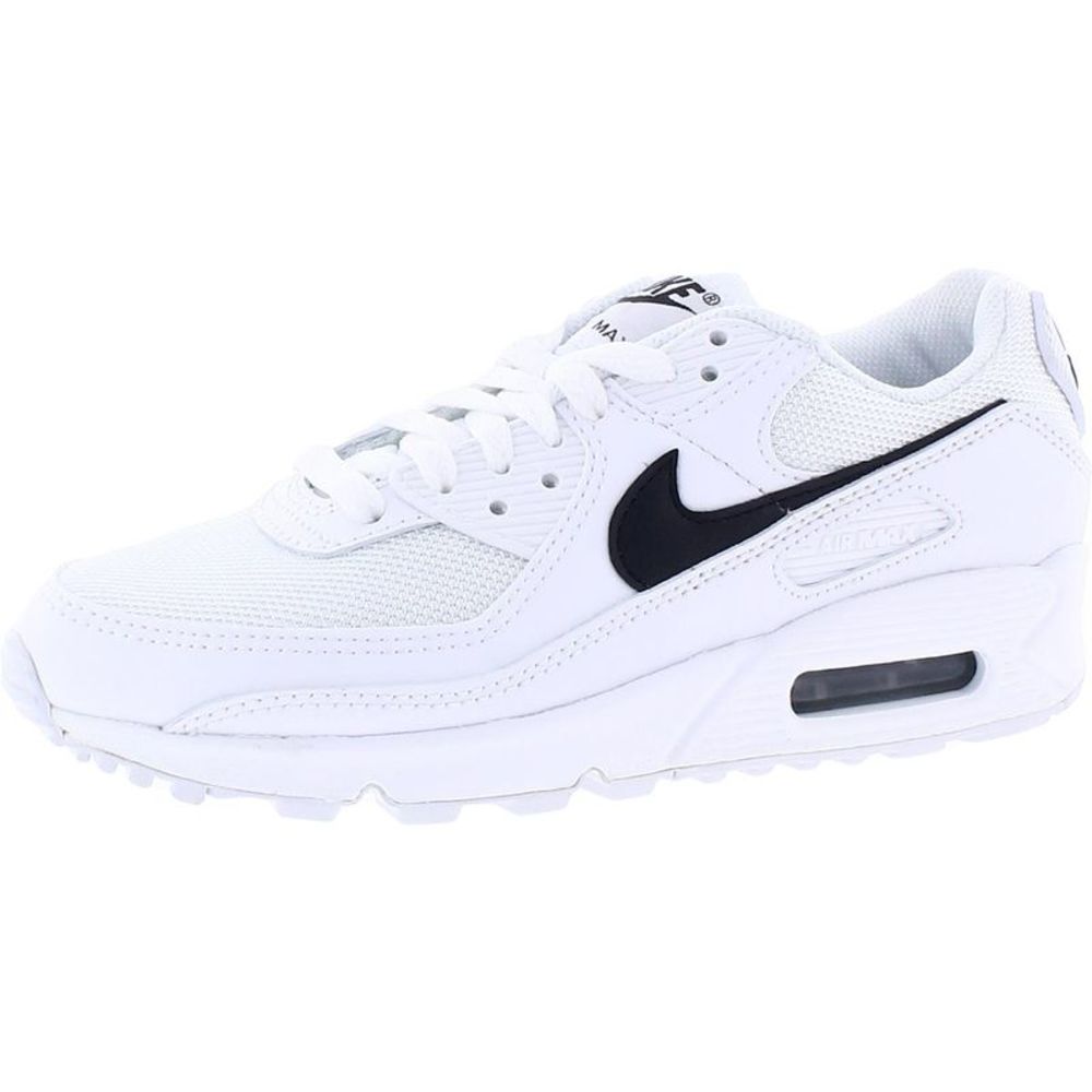 Nike Womens Air Max 90 White Workout Fitness Running Shoes Sneakers NWT